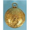 A Gold Pair Cased Pocket Watch, the 3.5 cm diameter enamel dial with Roman numerals, the lever mo...
