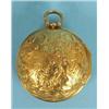 Image 1 : A Gold Pair Cased Pocket Watch, the 3.5 cm diameter enamel dial with Roman numerals, the lever mo...