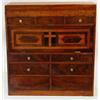 Image 1 : An Early 19th Century Table Cabinet, veneered in rosewood and other woods, having an arrangement...