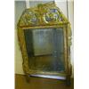 Image 1 : A Late 18th Century Continental Gilt Wood Wall Mirror, with flower head, arrow and leaf scroll su...