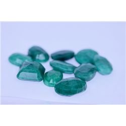 125.01 CTW AFRICAN EMERALD MIX SHAPES LOOSE STONES