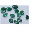 Image 1 : 46.80 AFRICAN EMERALD MIX-SHAPED/SIZED (12 PC)