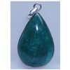 Image 1 : 59.30 CTW EMERALD PENDANT .925 STERLING SILVER