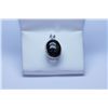 Image 1 : 21.30 CTW BLACK STAR PENDANT .925 STERLING SILVER