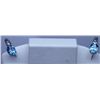 Image 1 : 23.25 CTW BLUE TOPAZ EARRING .925 STERLING SILVER