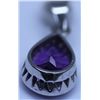 Image 1 : 13.55 CTW AMETHYST PENDANT .925 STERLING SILVER