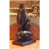 Image 3 : DDSM342 Charming Penguin Pair~ Bronze Sculpture 14 1/2