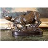 Image 4 : Magnificent Bronze Sculpture Moose in the Marsh