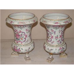 ET0503120115 Large Pair of Continental 19th C Vases on