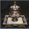 Image 1 : GT0611120004 ANTIQUE 1880s FRENCH CHAMPLEVE ENAMEL WITH
