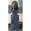 Image 2 : Beautiful Female Bust Bronze Sculpture After Fix Mass