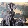 Image 2 : Elegant Bronze Sculpture Pair of Retriever Dogs