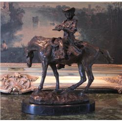 Wonderful Bronze Sculpture Mexican Charro