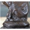 Image 3 : Splendid Cat Bronze Sculpture After Barye