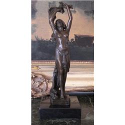 Radient Bronze Sculpture Nude Dancer