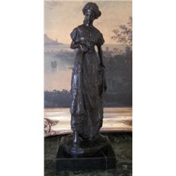 DDSM602 Victorian Bride Bronze Sculpture 20 H x 8 D x