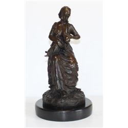 DDSM686 Beautiful Nursing Mother Bronze Sculpture After