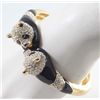 Image 1 : GT0522120003 Delightful Two-Panda Crystal Enamel and G