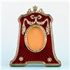 Image 1 : Red Guilloche Enamel Faberge Frame