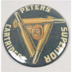 10788 - PETERS CARTRIDGES ADVERTISING MIRROR