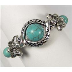 10947 - TIBETAN SILVER TURQUOISE BRACELET