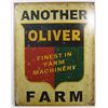Image 1 : 9829 - OLIVER FARM METAL SIGN APPROX. 12 "1/2 x 16