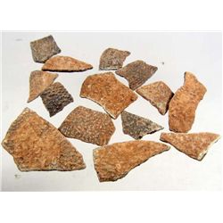 9202 - LOT OF 6 DINOSAUR EGG SHELL FRAGMENTS