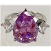 Image 1 : 9601 - WHITE GOLD PLATED TANZANITE RING