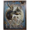 Image 1 : 9835 - NUT HOUSE FUNNY METAL SIGN APPROX. 12 "1/2 x 16