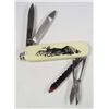 Image 1 : 10904 - POCKET KNIFE W/ DEER ON HANDLE APPROX. "3.5