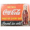 Image 1 : 10060 - WE SELL COCA COLA METAL SIGN