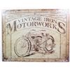 Image 1 : 10062 -  IRON MOTOR WORKS METAL SIGN
