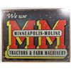 Image 1 : 1567 - MINNEAPOLIS-MOLINE METAL SIGN - APPROX. 12.5" X 16"