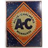 Image 1 : 1569 - ALLIS-CHALMERS METAL SIGN - APPROX. 12.5" X 16"