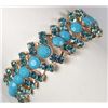 Image 1 : 1935 - 18K GOLD PLATED SWAROVSKI CRYSTAL BRACELET