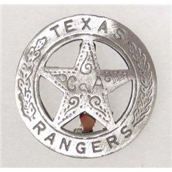 2257 - TEXAS RANGERS - CO. A METAL BADGE COLLECTIBLE