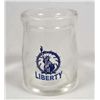 Image 1 : 1437 - DAIRY CREAMER MINI GLASS BOTTLE
