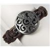 Image 1 : 1937 - TIBETAN LEATHER & OX BONE BRACELET