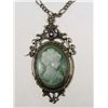 Image 1 : 2047 - CAMEO PENDANT WITH CHAIN - 3"