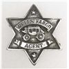 Image 1 : 2252 - WELLS FARGO AGENT METAL BADGE COLLECTIBLE