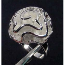 10154 - SILVER ROSE RING MARKED .925