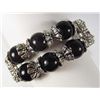 Image 1 : 10483 - TIBETAN SILVER JADE BRACELET