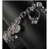 Image 1 : 9146 - SILVER CHARM BRACELET MARKED .925
