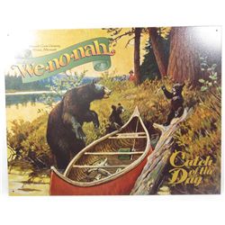 9907 - CATCH OF THE DAY WE NO NAH METAL SIGN