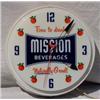 Image 1 : Lot 005: Mission Soda Lighted Electric Clock