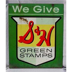 Lot 011: S & H Green Stamp Hanging Sign