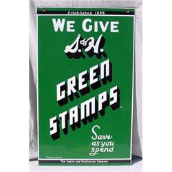 Lot 012: S & H Green Stamp "We Give" Sign