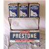 Image 1 : Lot 045: Eveready Prestone Anti-Freeze Folding Metal Display Rack w/Containers