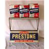 Image 2 : Lot 045: Eveready Prestone Anti-Freeze Folding Metal Display Rack w/Containers