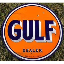 Lot 053: Gulf Road Sign